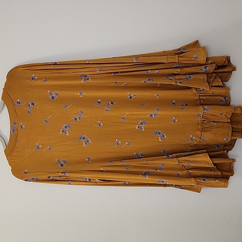 NWOT Free People Olivia Printed Tunic Yellow Buttery-Soft Size Meduim - Picture 10 of 16
